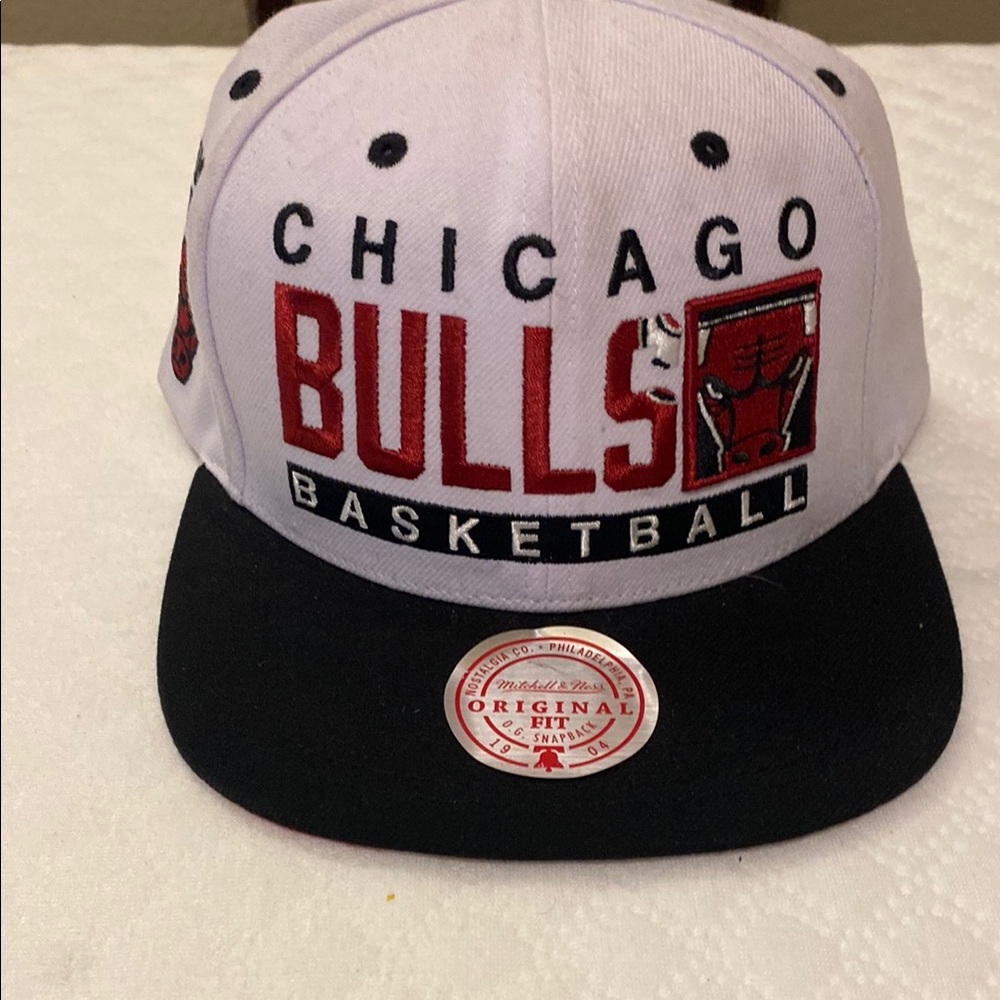 Mitchell & Ness Red and White Cap